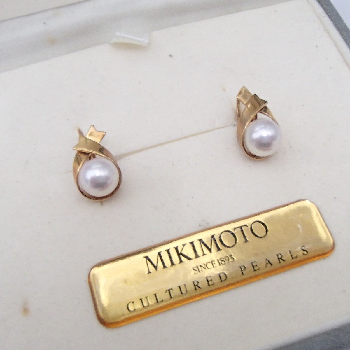 ◎MIKIMOTO ミキモト パール イヤリング / K18 750 約3.9g 丸玉7.1㎜ / 真珠 アクセサリー◎RT_画像9