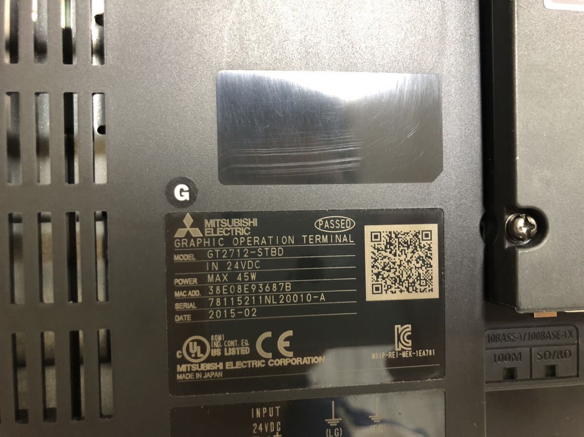 中古美品三菱電機GT2712-STBD正規品動作保証 取付金具付き[イン 中古美品三菱電機GT2712-STBD正規品動作保証 取付金具付き[イン
