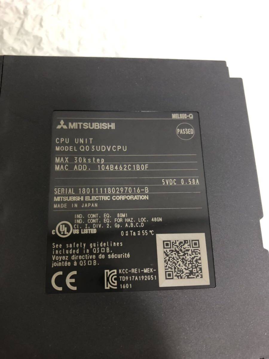 中古美品三菱シーケンサ Q03UDVCPU正規品動作保証A-1|Yahoo 中古美品三菱シーケンサ Q03UDVCPU正規品動作保証A-1|Yahoo
