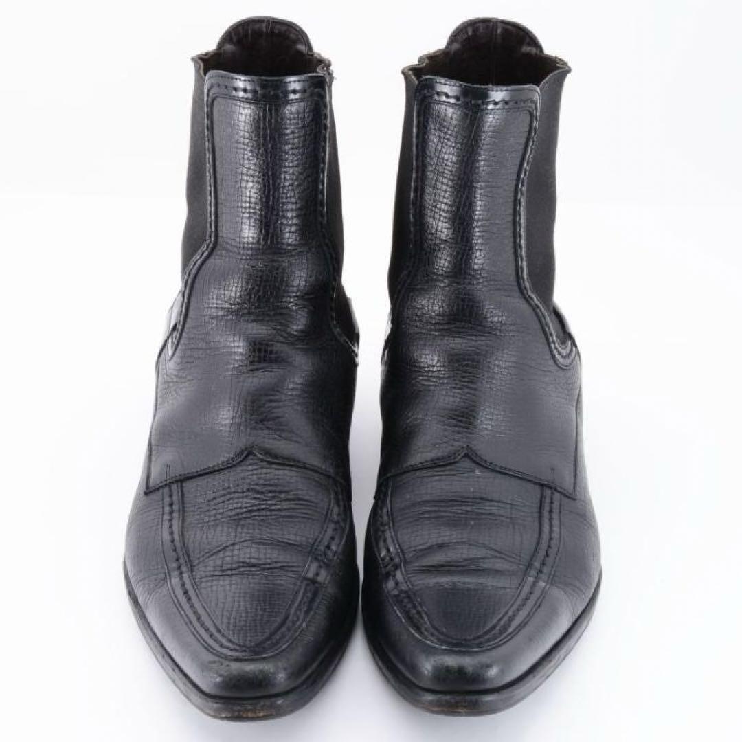  Dolce and Gabbana type pushed . leather side-gore boots black black 6 size 
