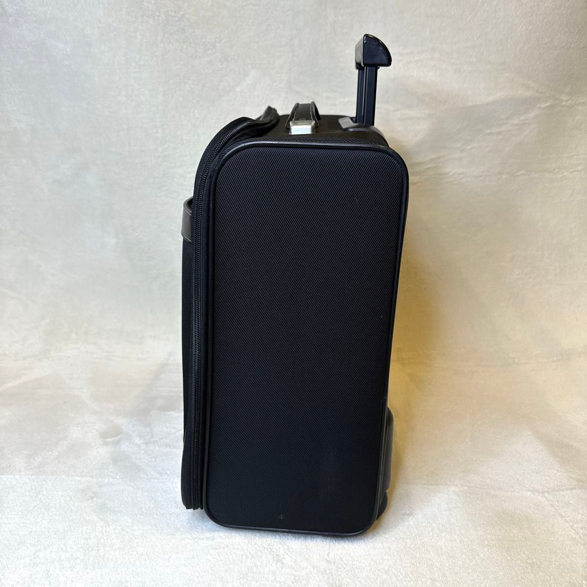 [美品]PROTeCA◆プロテカ　ソフト小型 キャリーケース　機内持ち込　黒 キャンバス レザー  スーツケース