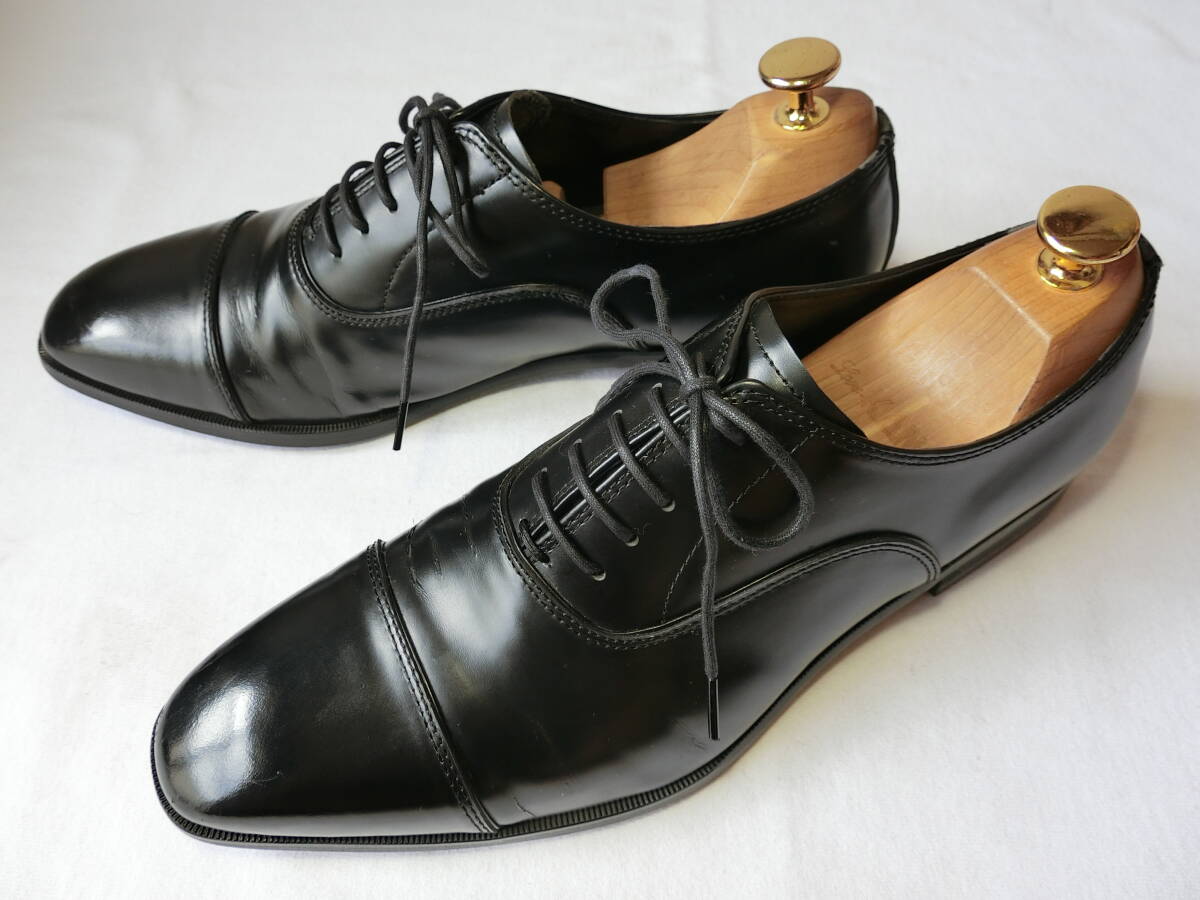 KENFORD　ケンフォード　25㎝　レザーシューズ　革靴　黒　ストレートチップ_画像1