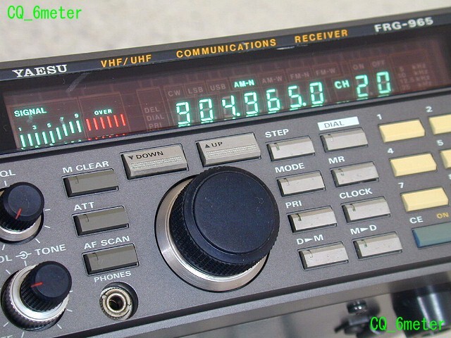 ●CQ_6meter●八重洲の名機 FRG-965 オールモード広帯域受信機 AMスケルチ改良他整備して受信良好♪