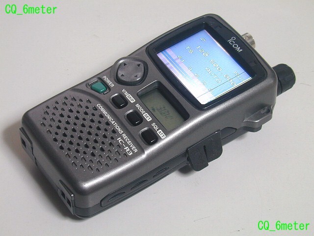 *CQ_6meter*ICOM. wide obi region receiver IC-R3 0.495~2450MHz reception OK, but color liquid crystal defect have 