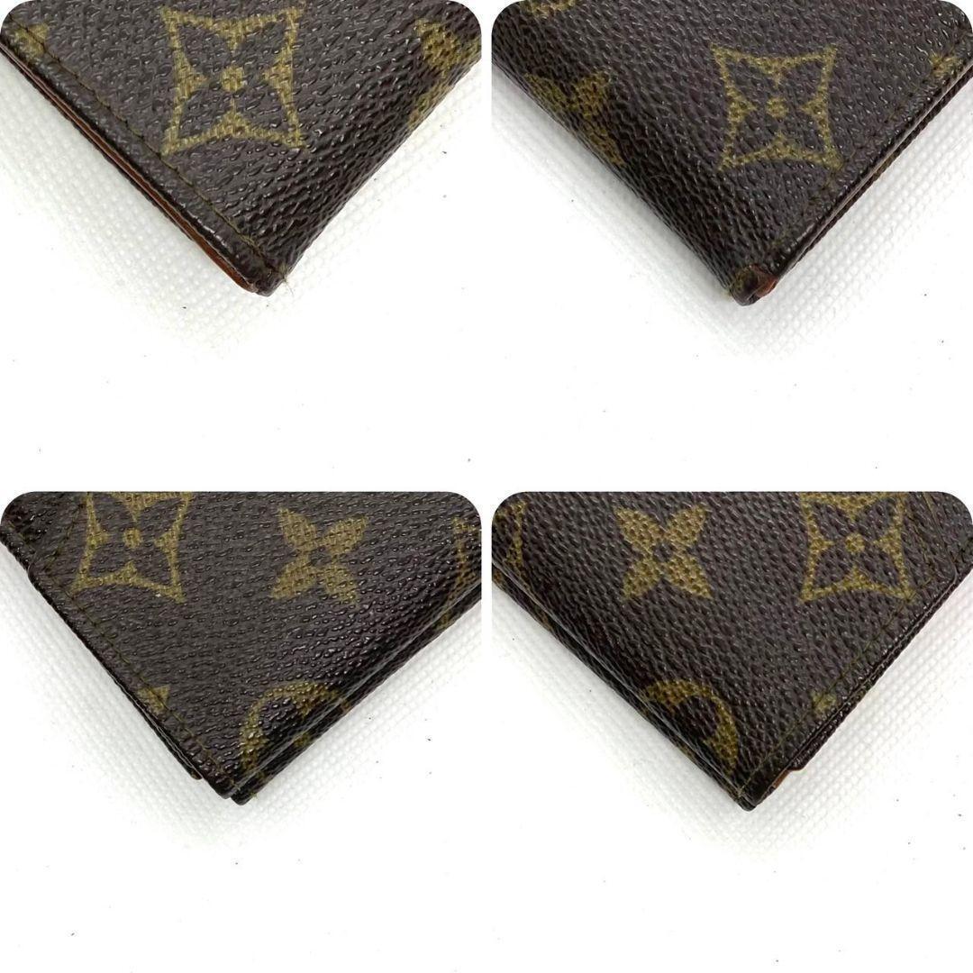 H70-5-400 美品ルイヴィトン ポルトモネビエ カルトクレディモノグラム 三つ折り財布の画像8