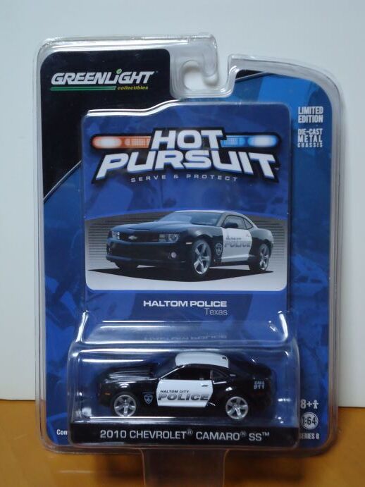 ★グリーンライト 1/64　HOT PURSUIT　テキサス州 ハルトム　2010 シボレー カマロ SS 未開封★_画像1