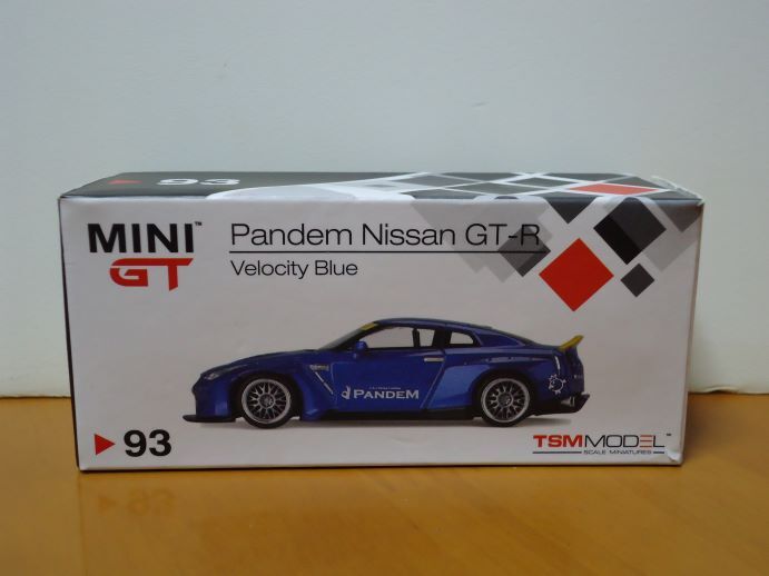 ★MINI GT 1/64　Pandem NISSAN GT-R　　バンテム 日産 GT-R　　ベロシティーブルー　93★_画像1
