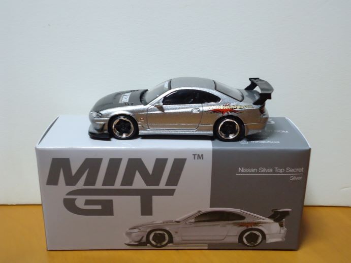 ★MINI GT 1/64 Nissan Silvia Secret 日産 シルビア トップ シークレット  シルバー★の画像3