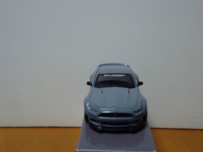 ★MINI GT 1/64　LB-WORKS FORD MUSTANG　リバティウオーク　フォード ムスタング　　グレー　　470★_画像5