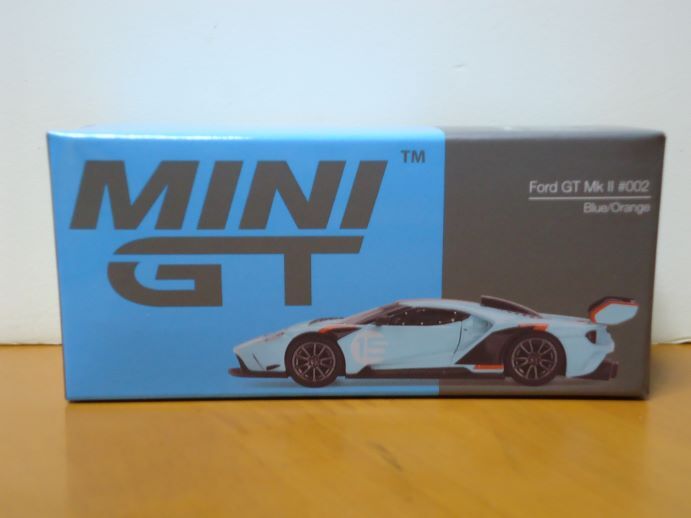 ★MINI GT 1/64 Ford GT Mk Ⅱ #002  フォード GT マーク Ⅱ  ブルー/オレンジ 359★の画像1