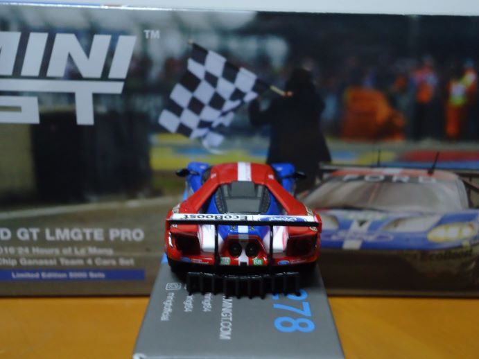 ★MINI GT 1/64 フォード GT LMGTE プロ #68 フォード・チップ・ガナッシ・チーム USA クラス優勝者 2016 ル・マン 24時間レース 278★の画像6