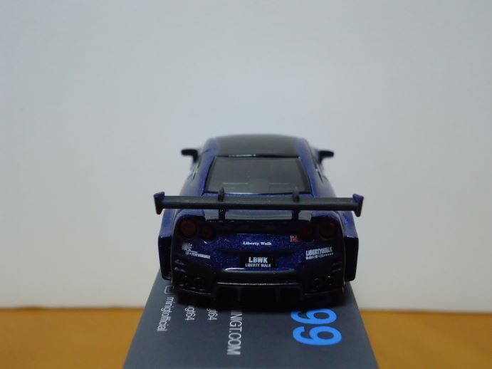 ★MINI GT 1/64　 LB-シルエット ワークスGT 日産 35GT-RR　LBWK ブルー　299★_画像6