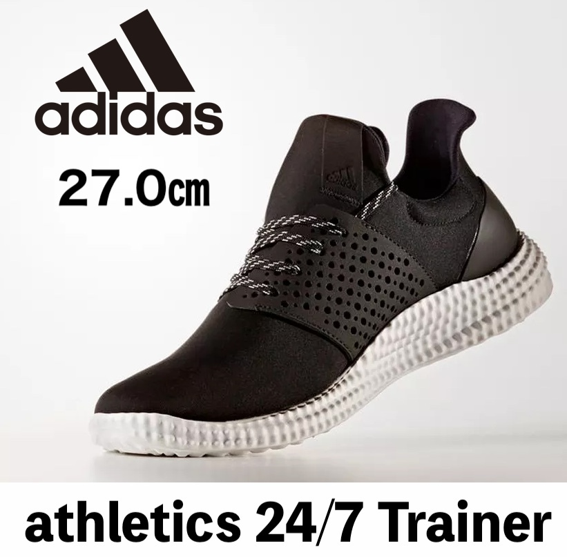 ◆モデル出品◆新品 27.0cm アディダス adidas athletics 24/7 Trainer 完売レア靴 軽量トレーニングシューズ メンズスニーカー_画像1