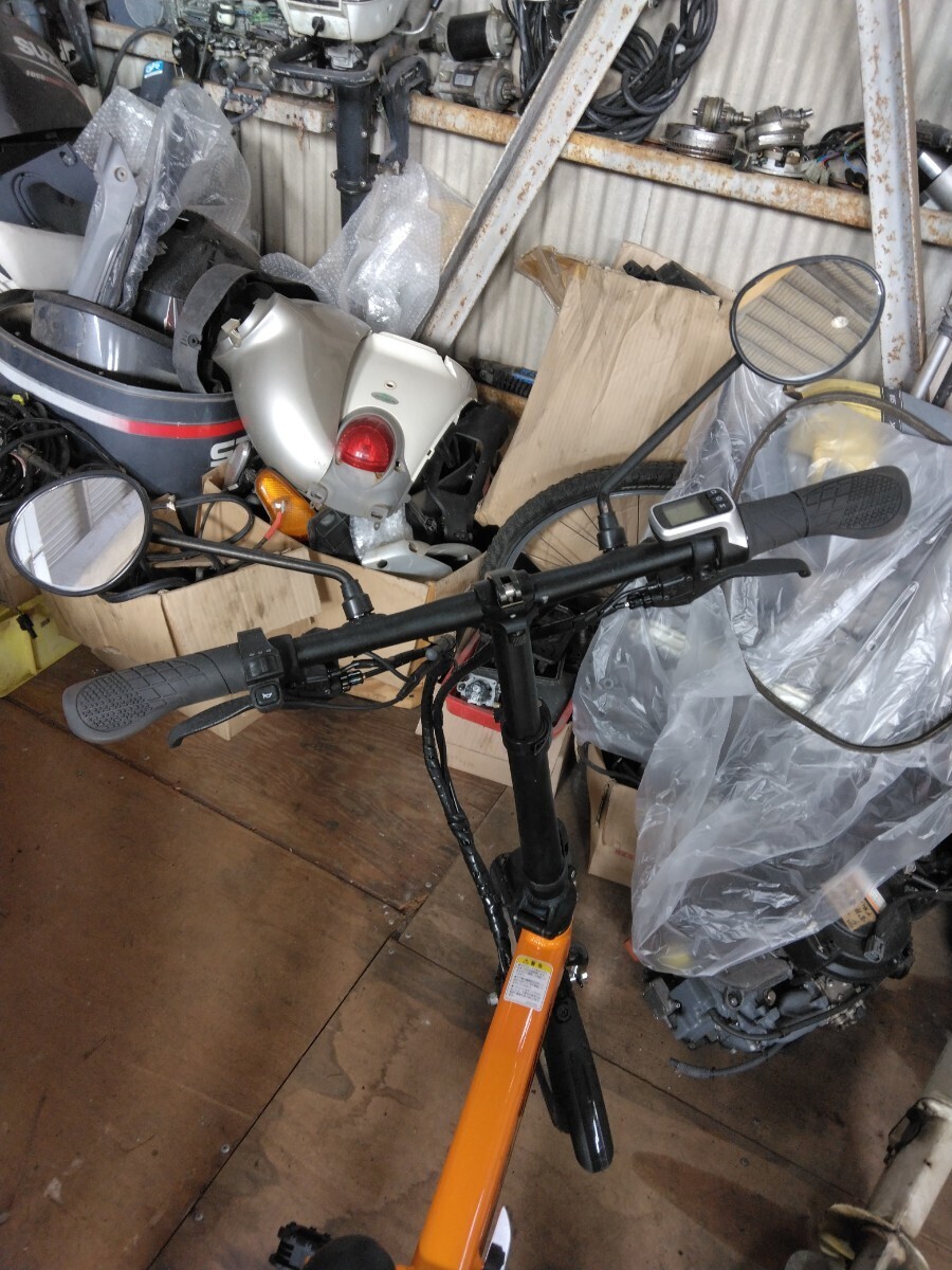 送料無料★GRAFIT GFR 充電器なし 動作未確認 電動バイク 折り畳み自転車 直接引き取り歓迎の画像8