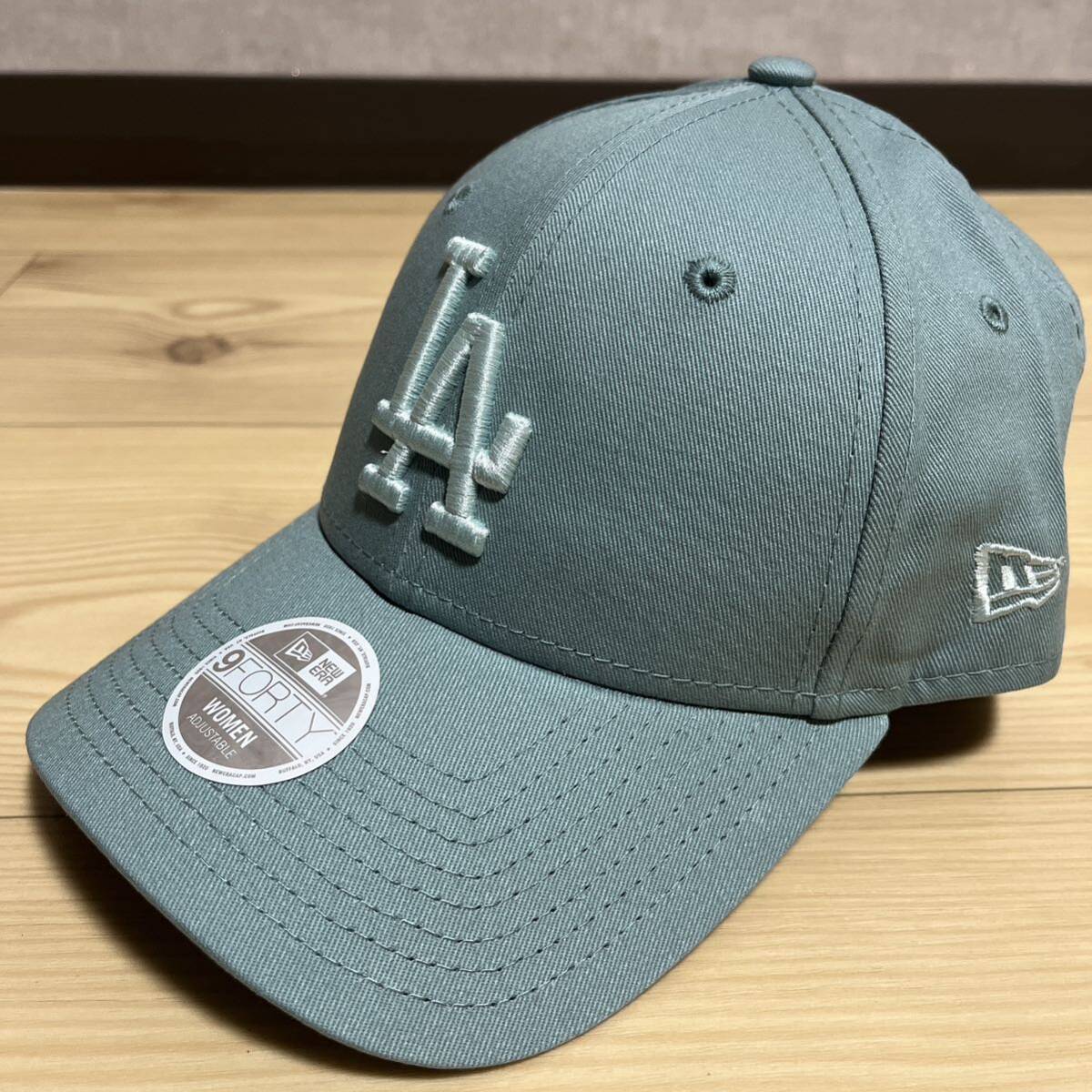 ニューエラ　NEW ERA キャップ　LAドジャース　くすみブルー_画像1