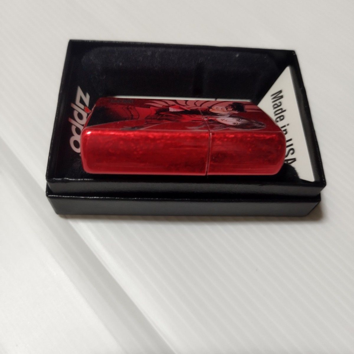 未使用　ZIPPO 　ANGEL HEART　エンジェルハート　両面デザイン　レッドメタリック　　　2009年製