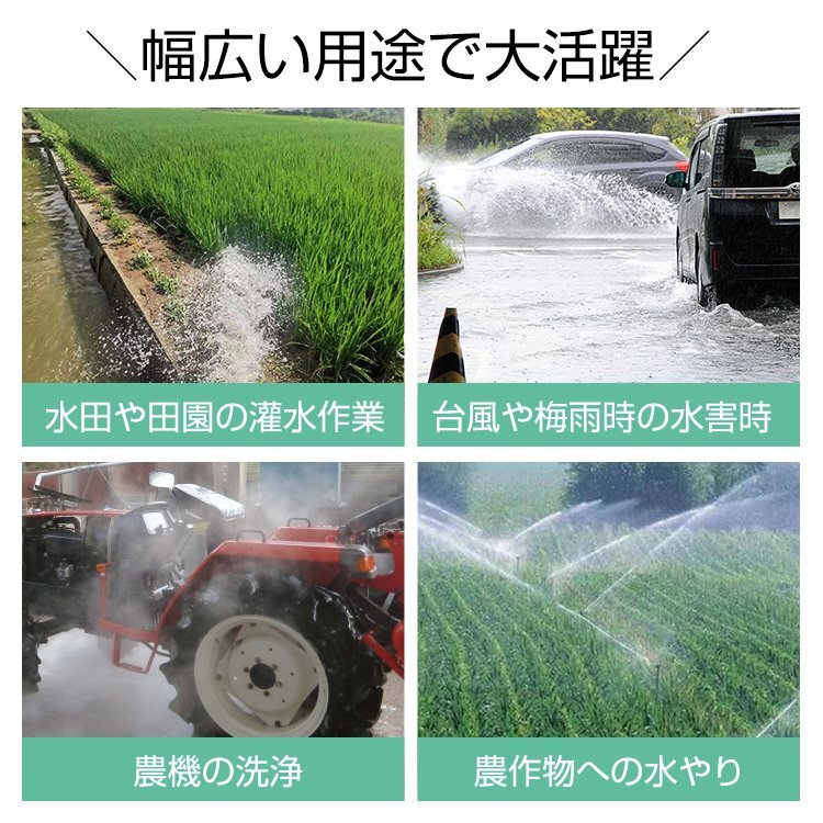 エンジンポンプ 1.5インチ 2サイクル 40mm 灌漑 かん水 散水 水やり 給水 排水 灌水 潅水 水汲み 吸水 吐水 水害 2ストローク 農業用 sg036の画像2