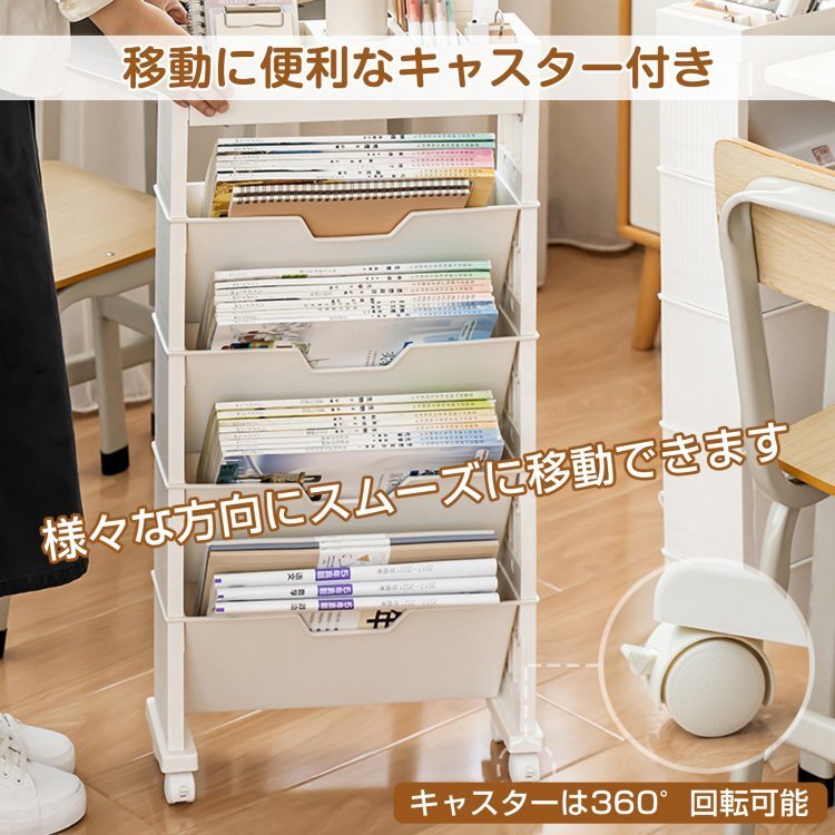 1 jpy magazine rack document shelves storage shelves bookcase movement slim high capacity with casters . Wagon type file Wagon storage Wagon storage rack storage sg109