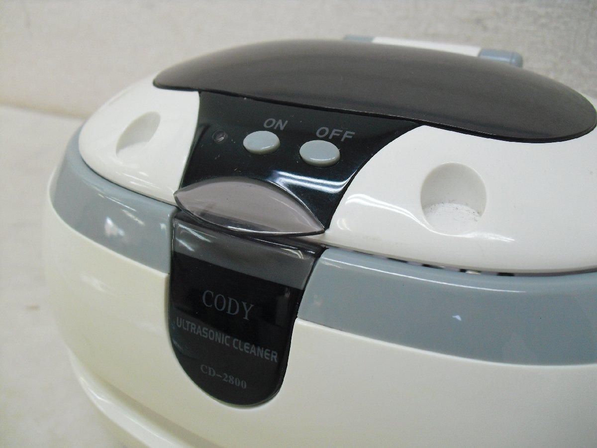 10496*CODY ultrasound cleaner CD-2800 glasses * accessory * precious metal washing * used * superior article *