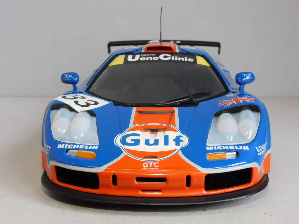 UTモデル 1/18 マクラーレンF1 GTR ガルフ＃33 ル・マン UT model McLaren LeMans Gulf ミニカーの画像5