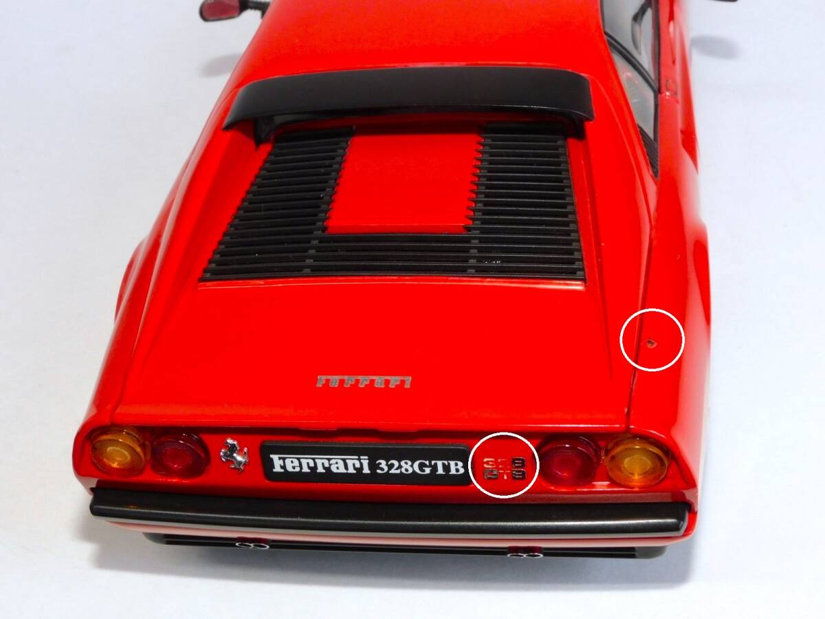 ★1円～ KYOSHO 京商 1/18 フェラーリ 328GTB 1988 (レッド) FERRARI ミニカー モデルカー ホットウィール _画像9