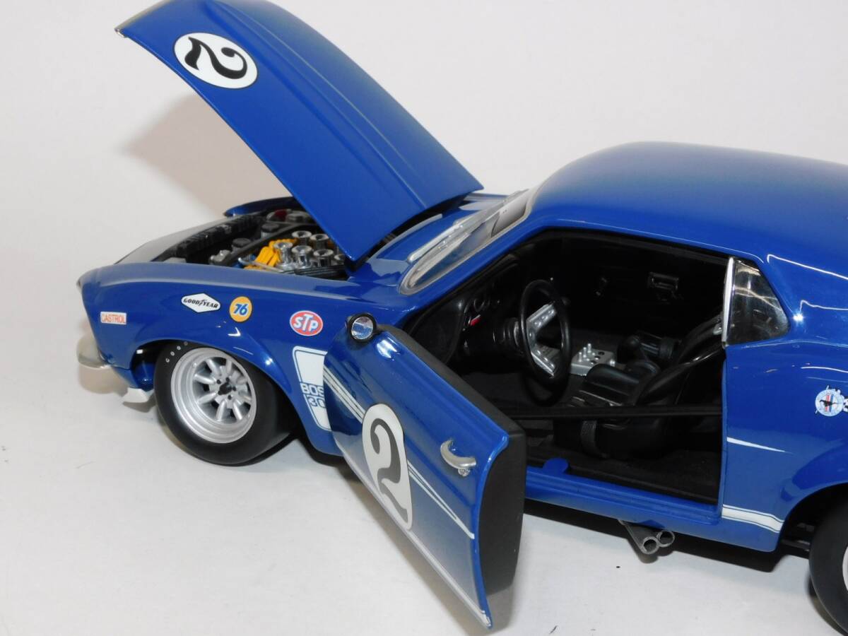 ★1円～1/18 1969 DAN GURNEY #2 TRANS-AM MUSTANG ダン・ガーニー トランザム ムスタング アメ車 USA ミニカー モデルカー WELLY BOSS 302_画像7