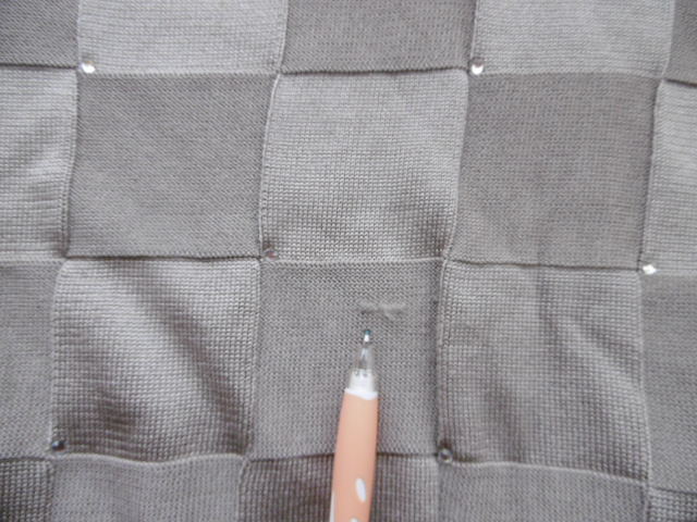  silk 100% Marisa Christinama Lisa Christie na ensemble short sleeves knitted & long sleeve cardigan silk L size check 