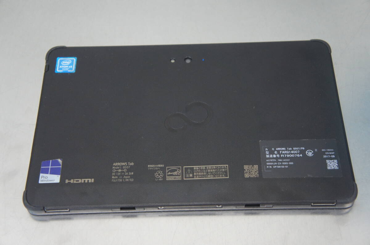 中古 Win10 Fujitsu 富士通 ARROWS Tab Q507/PB FARQ14007 X5-Z8550/2GB/64GB/10.1 1920×1200 ぺん無し（3）_画像10
