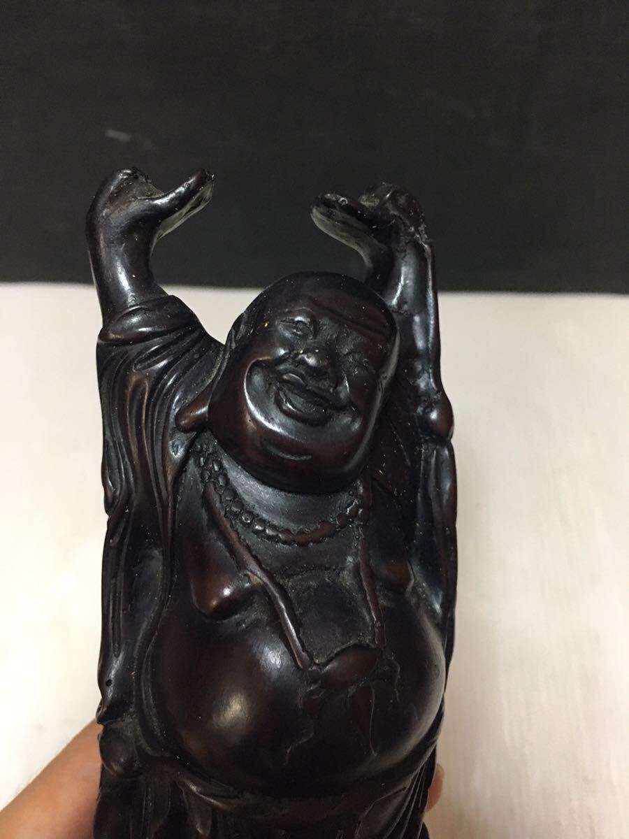 仏像 仏教美術 置物 縁起物 大黒天 インテリア オブジェ 木彫 _画像3