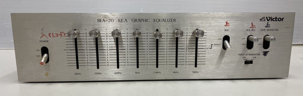 BK@ 通電確認済 Victor SEA-20 GRAPHIC EQUALIZER ビクター グラフィックイコライザー オーディオ機器の画像3