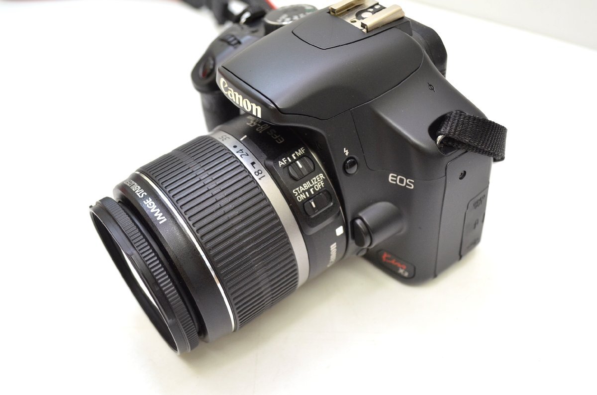 [fui] Canon キャノン DS126181 デジタルカメラ　EOS Kiss X2 デジカメ　一眼レフカメラ　レンズ　18-55mm　1:3.5-5.6 IS_画像9