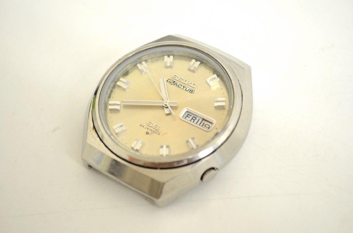 [fui] SEIKO セイコー 6106-8680 腕時計 ファイブ アクタス 23石 自動巻き メンズ腕時計 稼働品 本体のみの画像9
