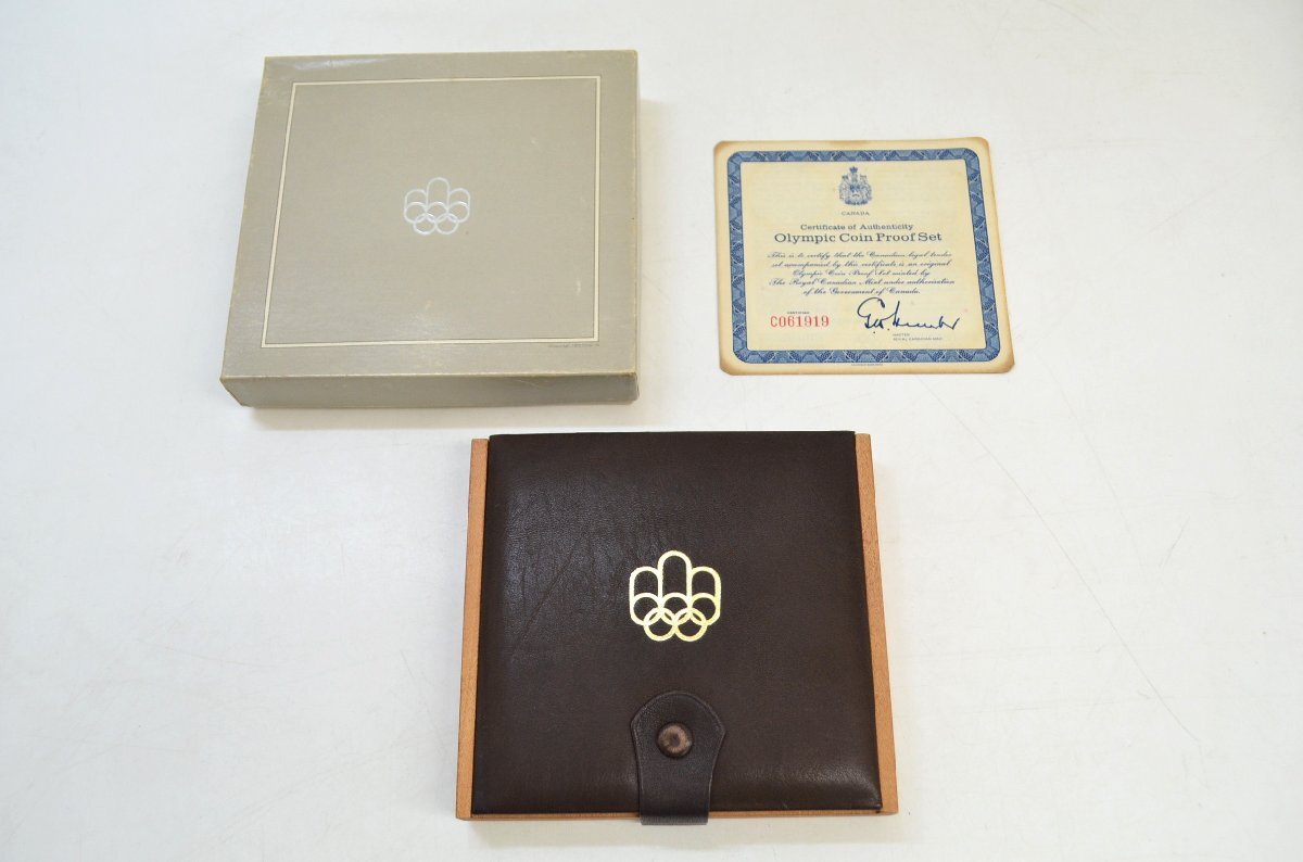 [fui] Copyright 1972 COJO 76 カナダ銀貨 モントリオールオリンピック 記念コイン 5ドル 10ドル 4枚セット ケース付 シルバーの画像7
