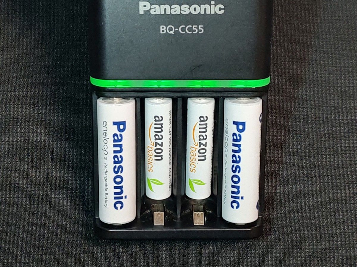■ Panasonic　急速充電器 ■ Panasonic　単3形　エネループ  ■ amazon　単4形　ニッケル水素電池