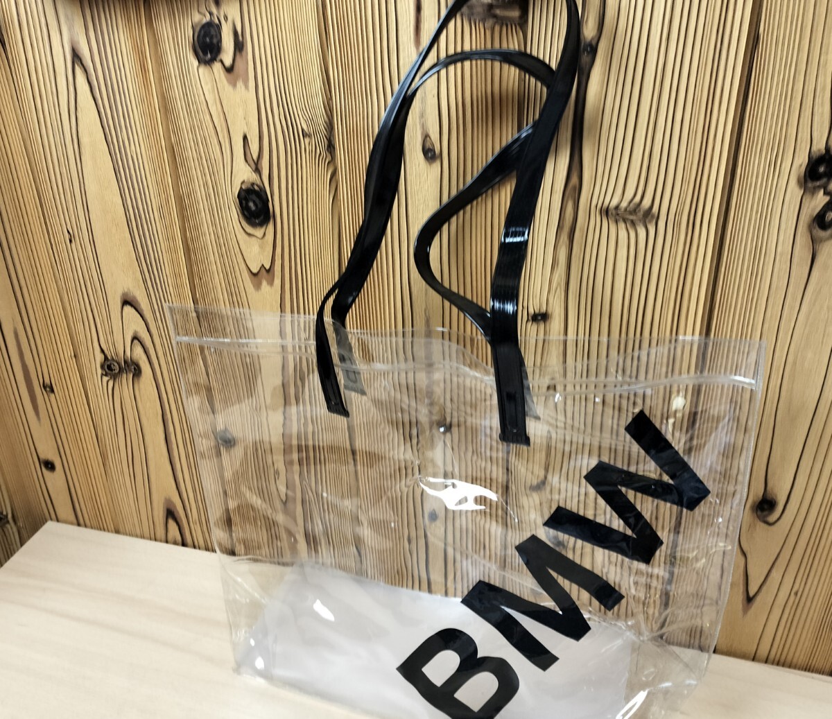 *BMW clear tote bag vinyl transparent Novelty *