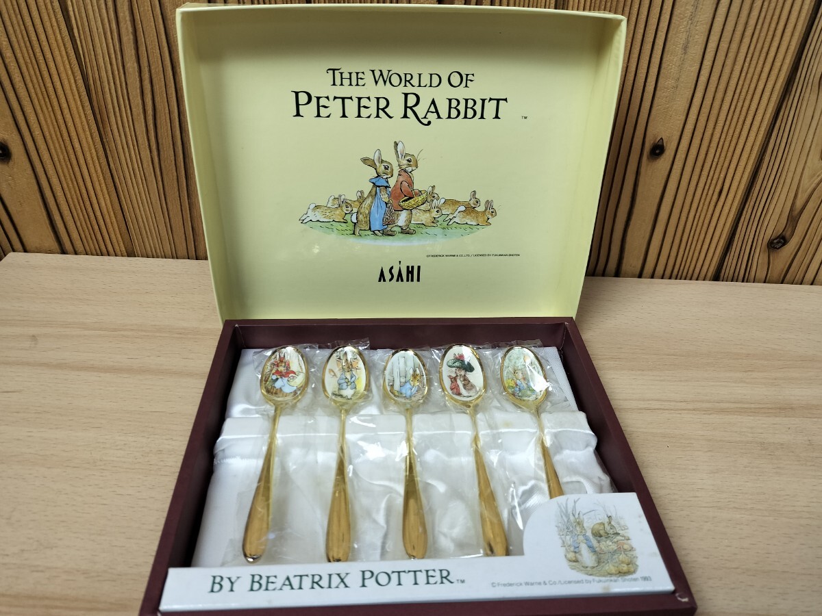 ★未使用　THE WORLD OF PETER RABBIT　ピーターラビット　ティースプーン　スプーン　5本セット★　_画像1