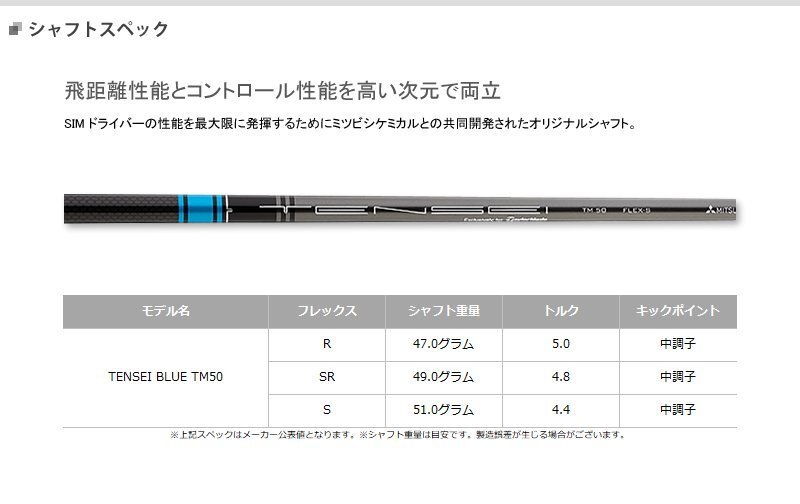 【美品】 レフティモデル！ テーラーメイド SIM MAX 10.5° TENSEI BLUE TM50 (SR) ※日本仕様 ￥73,000の画像9