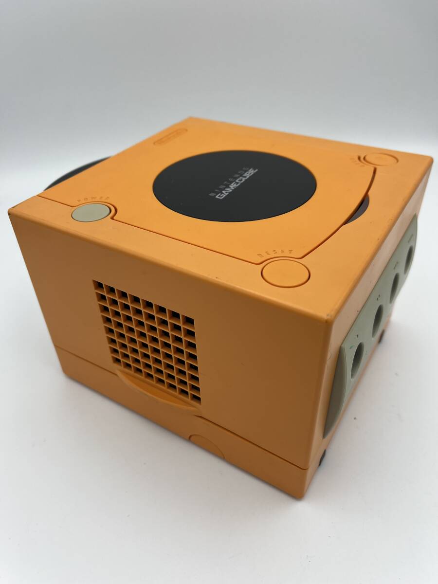ゲームキューブ オレンジ DOL-001 本体 アダプター 純正 AVケーブル セット ゲーム ニンテンドー Nintendo GC 一円スタートの画像5