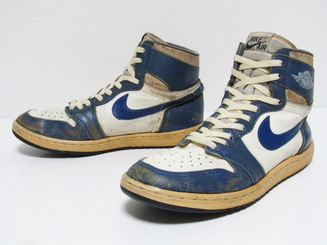 85年製 1985 VTG NIKE AIR JORDAN 1 ORIGINAL KENTUCKY WHITE ROYAL OG US10 ナイキ エアジョーダン オリジナル ビンテージ Devin Booker_画像1