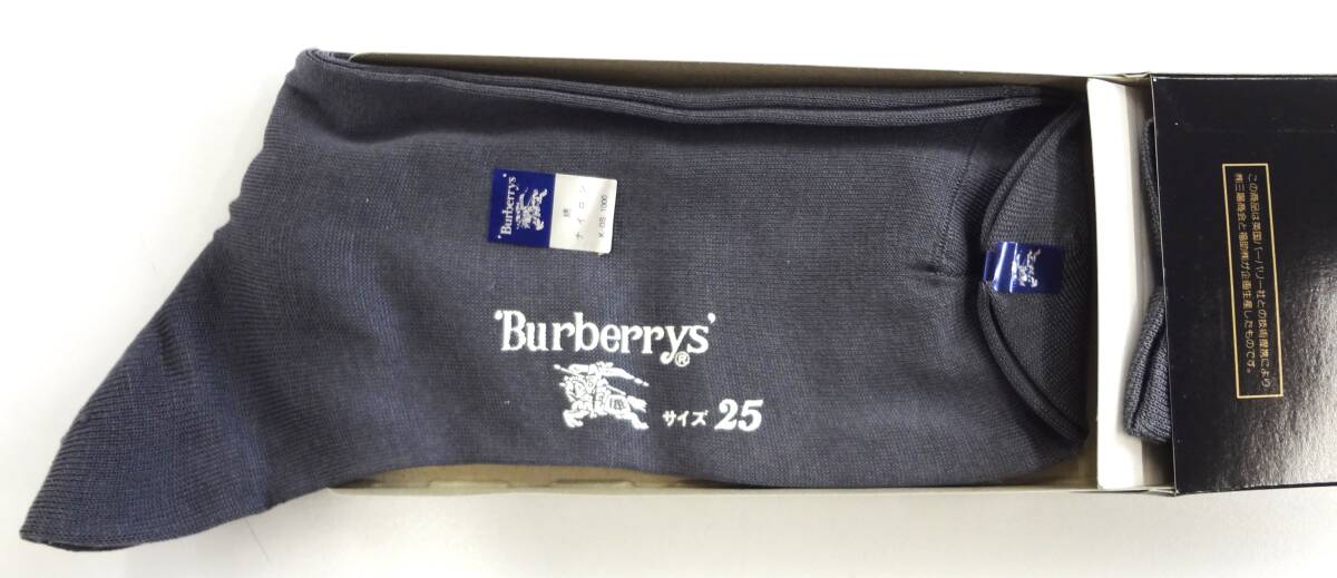 Burberrys OF LONDON バーバリーズオブロンドン 男性用ソックス サイズ25cm 三陽商会 未使用品 少々難あり_画像4