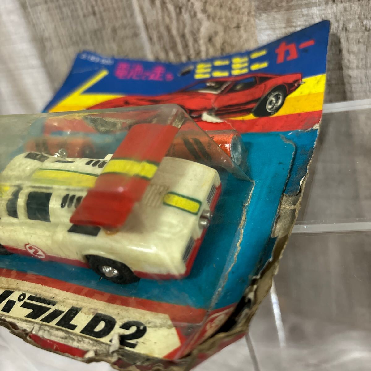 電池で走るミニミニカー チャパラルD2 バンダイ BANDAI ヴィンテージ 当時物 昭和レトロ ヴィンテージ パッケージ付 OLD ミニカーの画像8