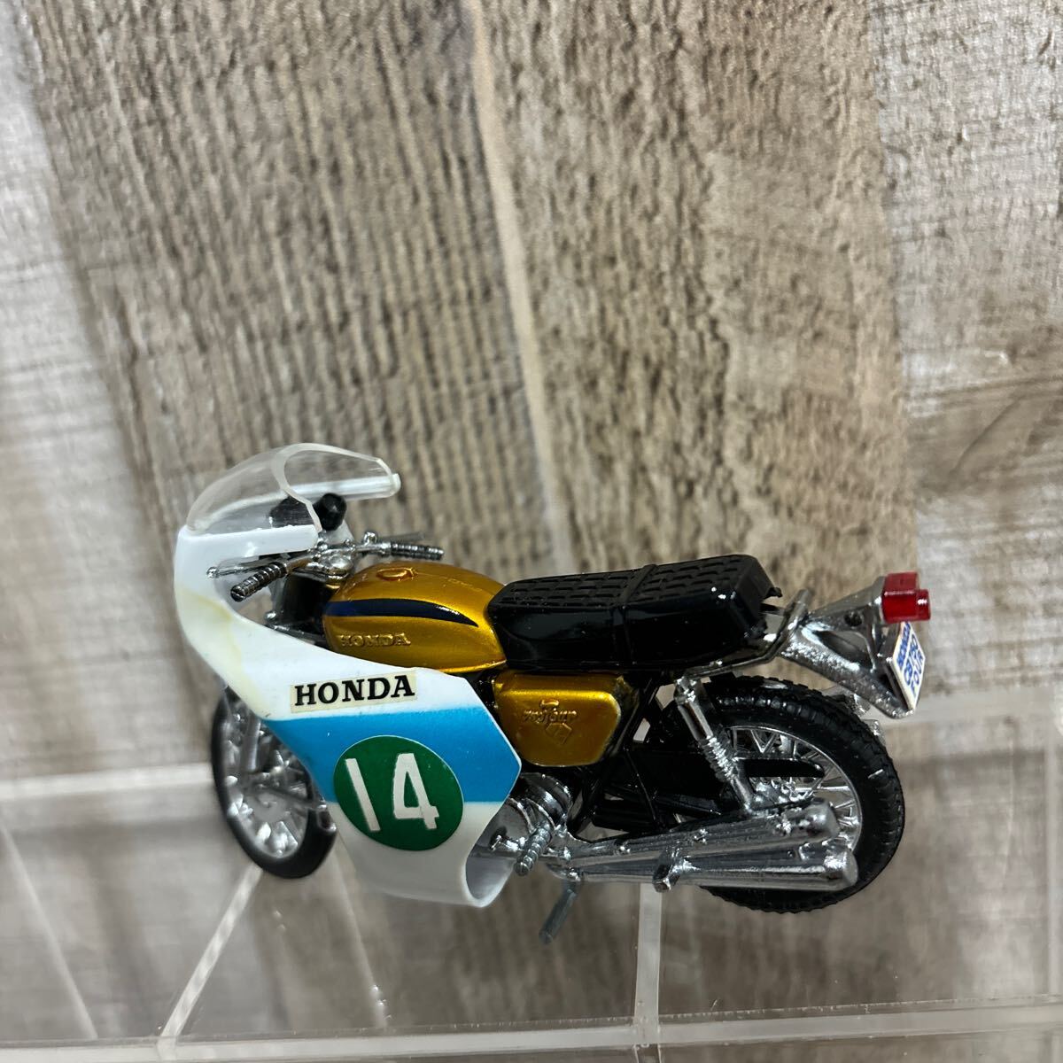 希少 当時物 BIGMINI ホンダ CB750 レーサータイプ 1/20 バンダイ BANDAI ダイキャスト ミニカー バイク 昭和レトロ レア の画像6