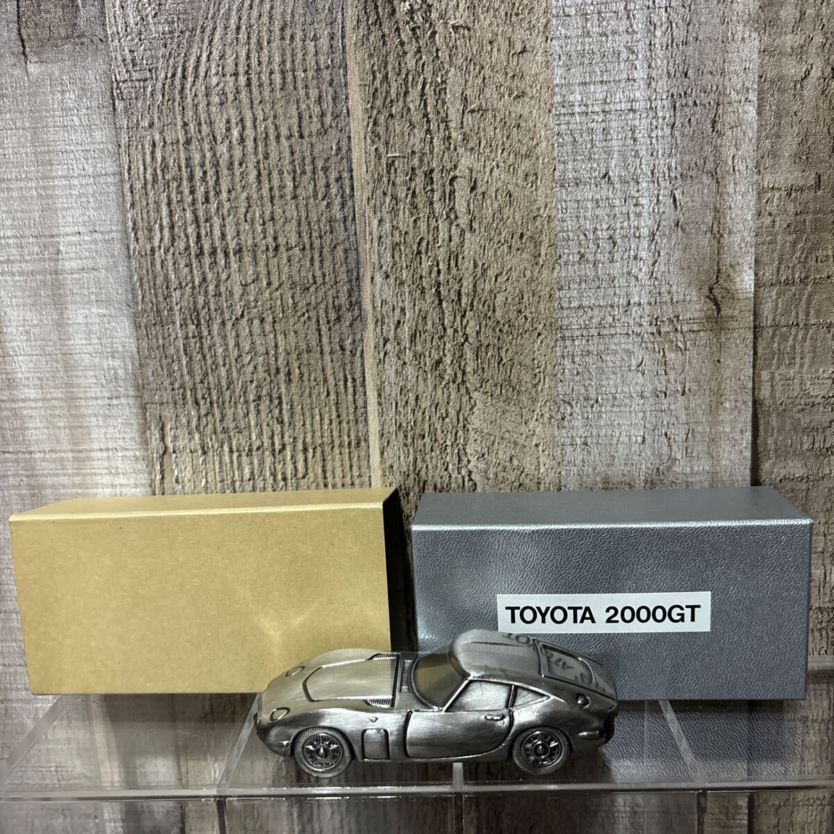 希少　TOYOTA 2000GT インゴット　文鎮　ミニカー　シルバー　TypeMF10 1967年　ずっしり　当時物　珍品　銀色　トヨタ　
