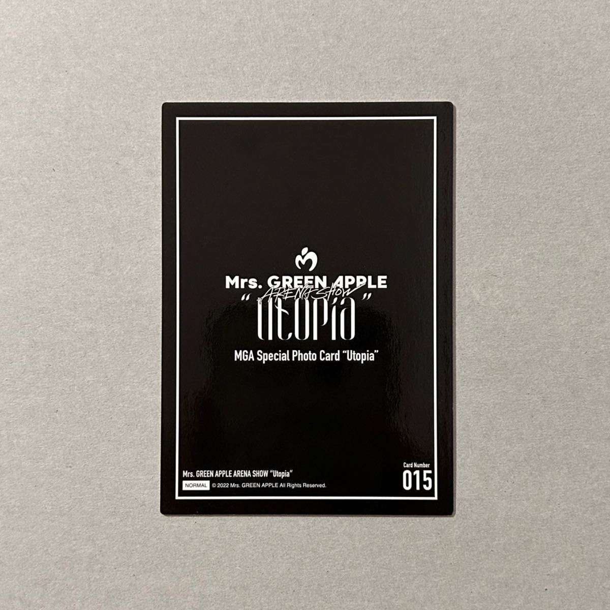 Mrs GREEN APPLE ミセスグリーンアップル Utopia 015 15番 Mrs GREEN APPLE ミセスグリーンアップル Utopia 015 15番
