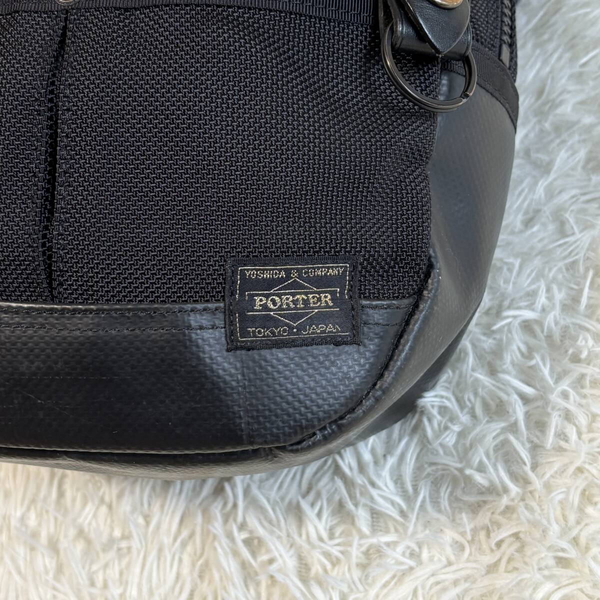 1円〜 人気◎ 希少◎ PORTER HEAT リュックサック デイパック ボディバッグ ポーター ヒート ブラック メンズ レディース 吉田カバン 黒の画像9