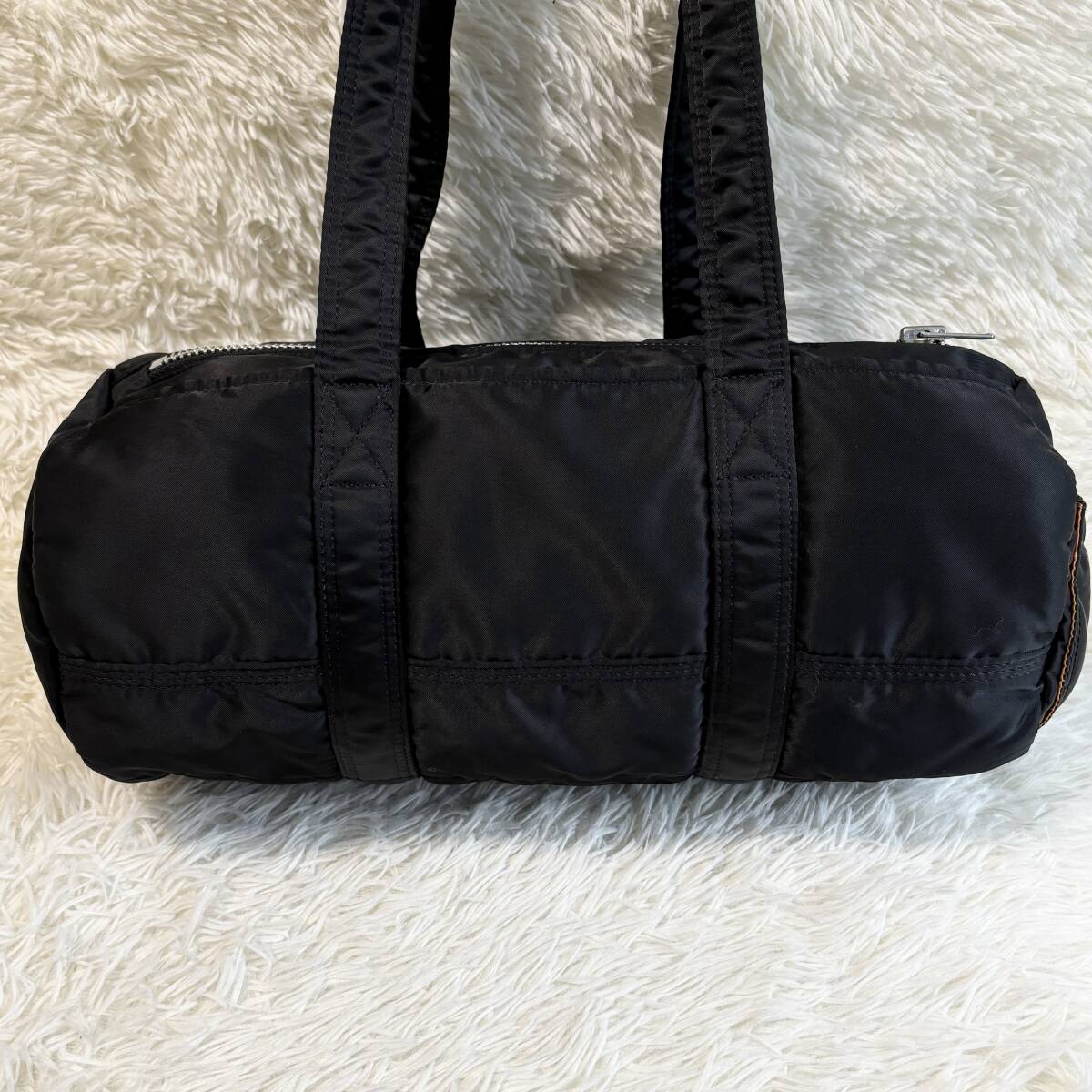 1 иен ~ прекрасный товар * редкий * PORTER TANKER сумка "Boston bag" большая спортивная сумка ручная сумочка Poe tartan машина черный чёрный мужской женский 
