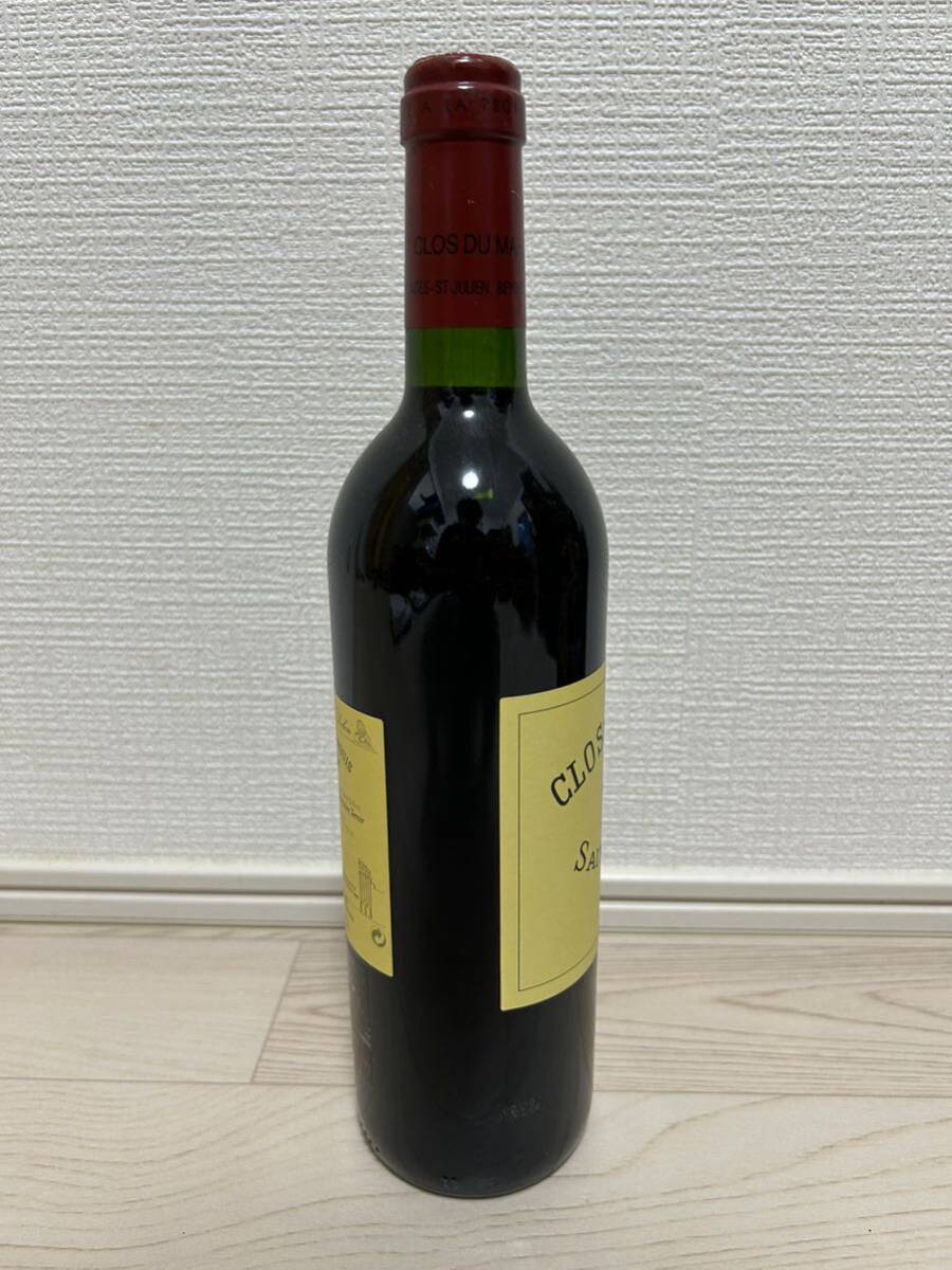 【未開栓】CLO DU MAROUIS SAINT-JULIEN 2003 クロ デュ マルキ 750ml 13% ワイン 現状品 k1100の画像4