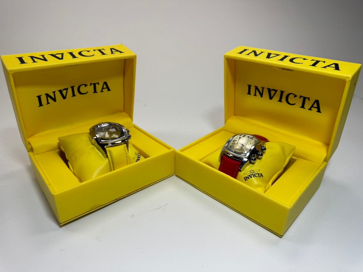 AS707 未使用美品　INVICTA インビクタ　100METERS/330FT 腕時計2つ　まとめ売り　箱付　電池未交換不動_画像2