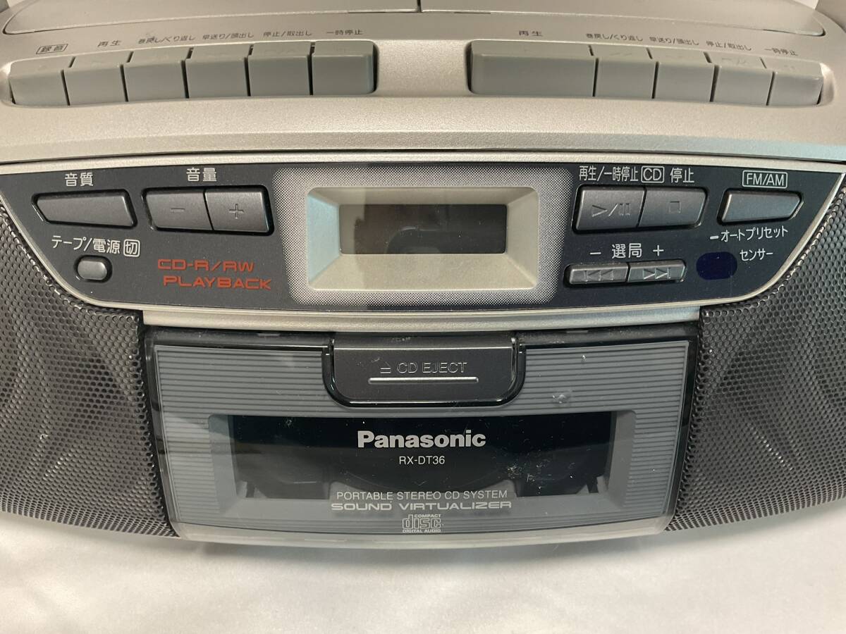 Panasonic パナソニック CDラジカセ RX-DT36 中古家電の画像2
