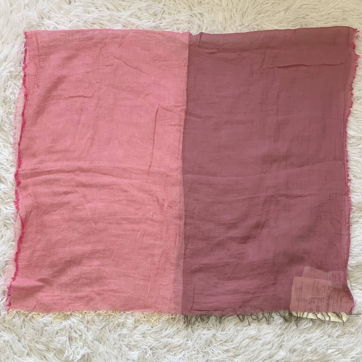未使用 harukii はる希 ブロックチェック ガーゼ ストール 濃淡ピンク 4色 日本製 綿100% 75cm×130cm Sサイズ 送料無料